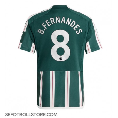 Manchester United Bruno Fernandes #8 Replika Bortatröja 2023-24 Kortärmad